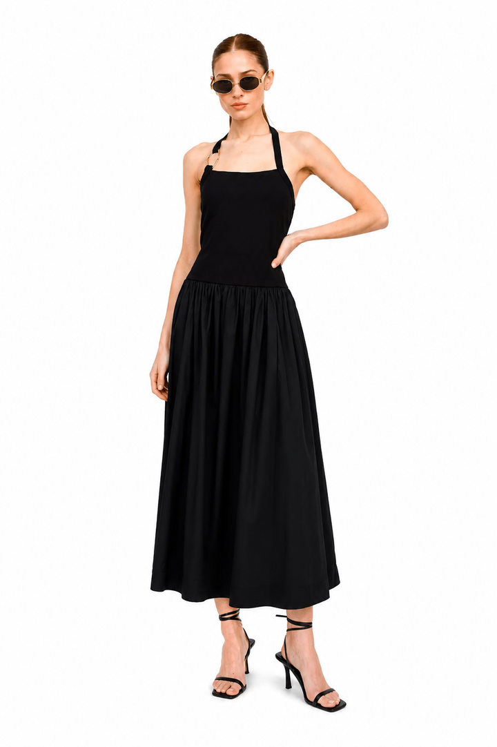 Calliope Mixed Media Dress