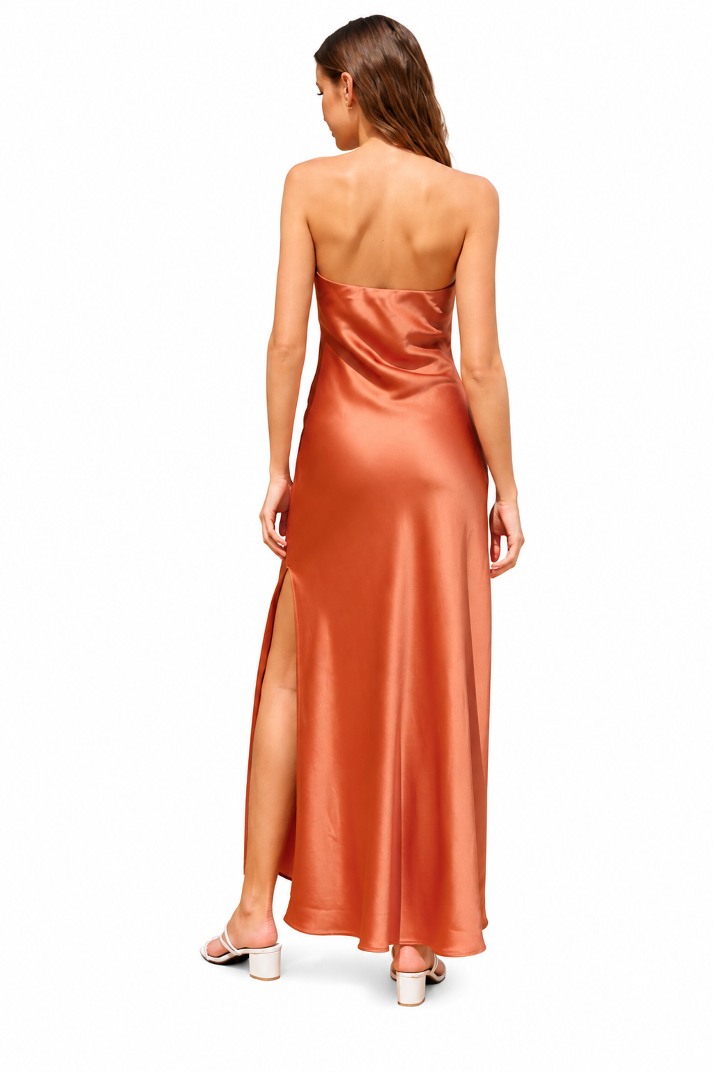 Going Out Strapless Bias Cut Maxi Dress