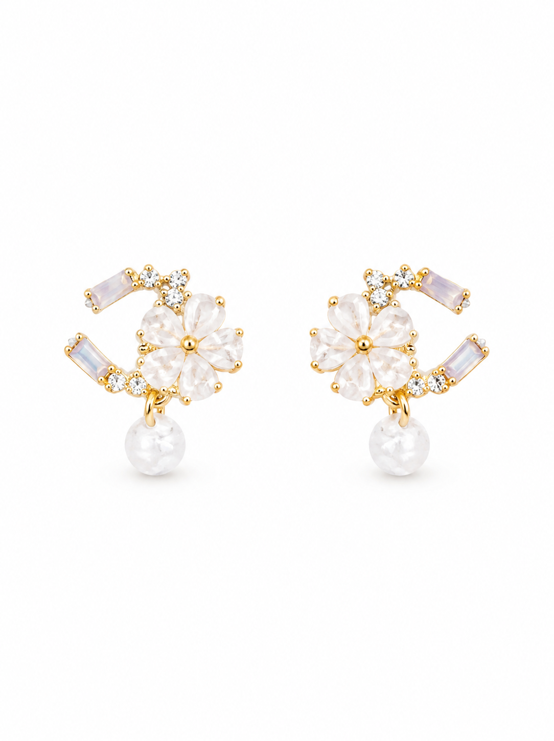 Blossom Pearl Drop Earrings