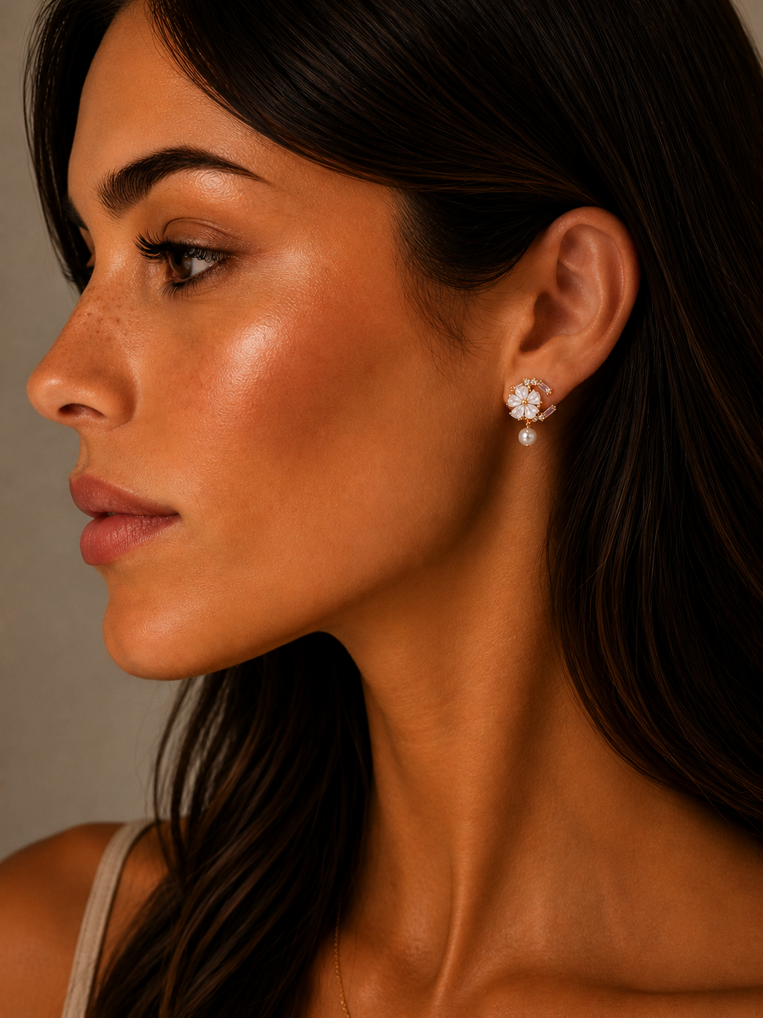 Blossom Pearl Drop Earrings