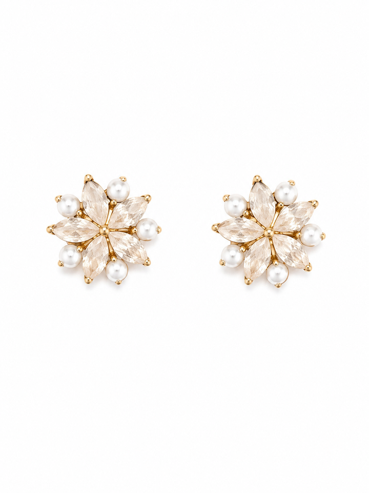 Pearla Blossom Stud Earrings