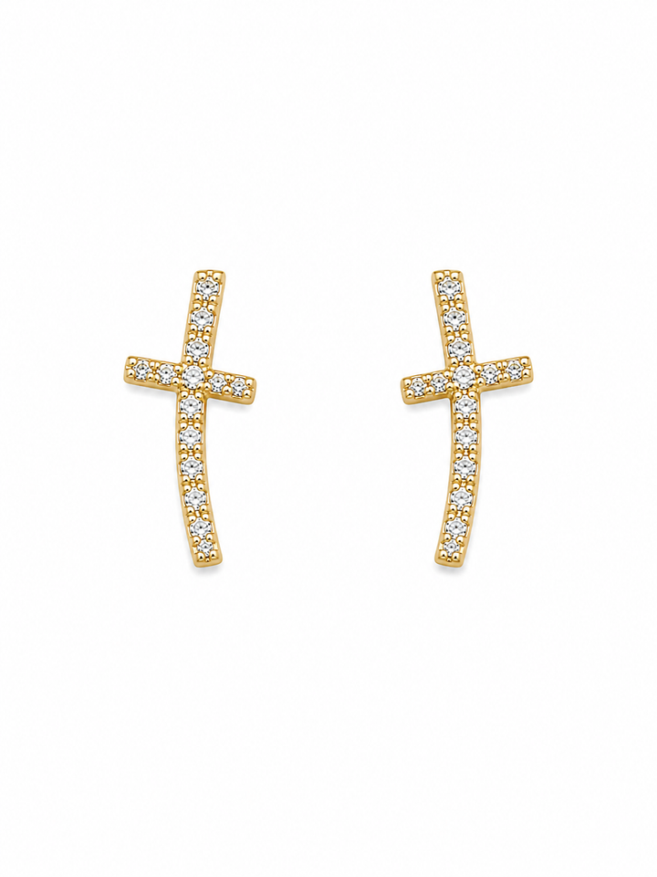 Cross Stud Earrings