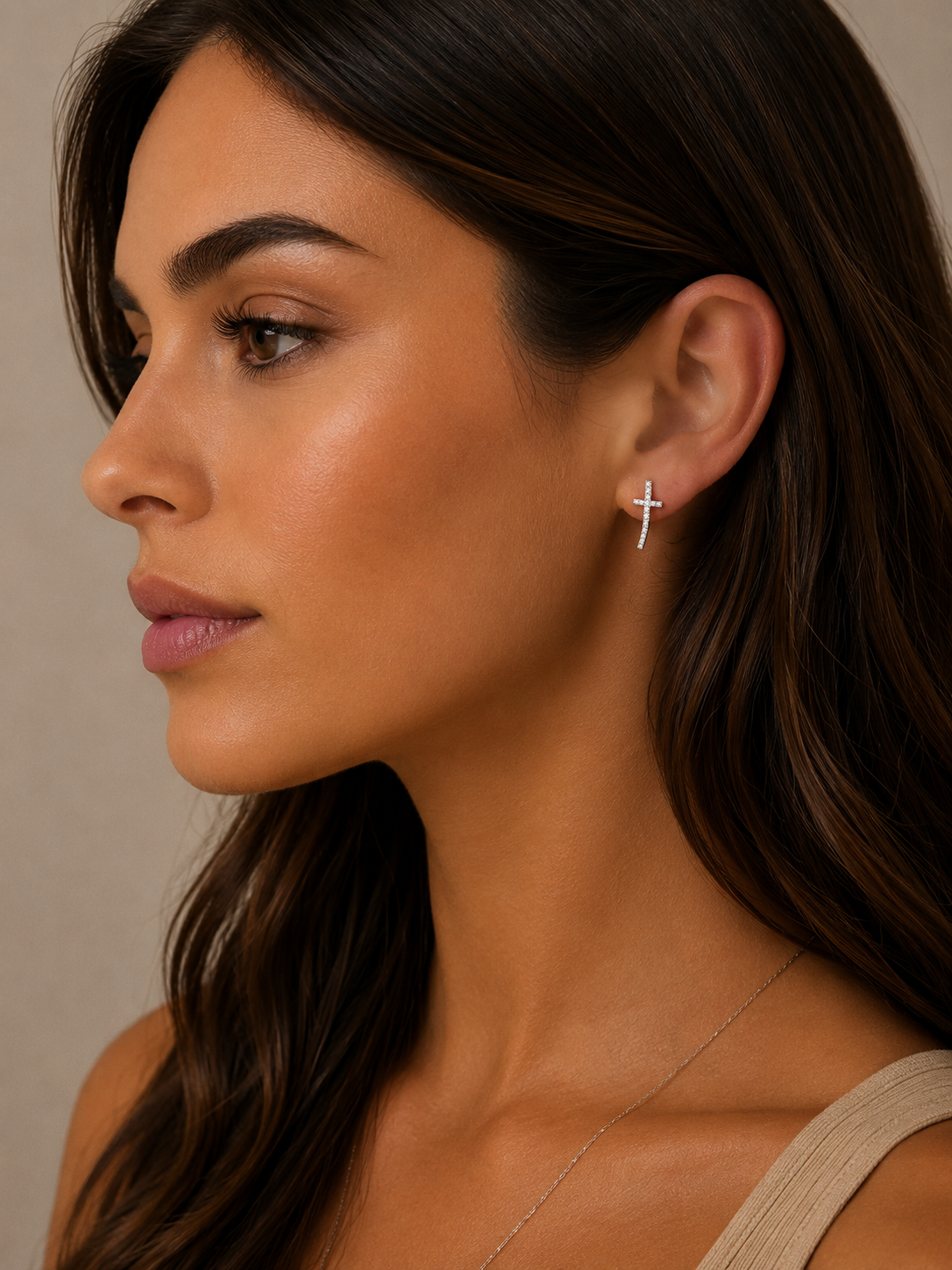 Cross Stud Earrings