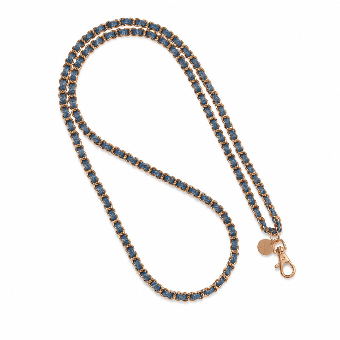 Denim Dream x Matte Gold Crossbody Phone Chain