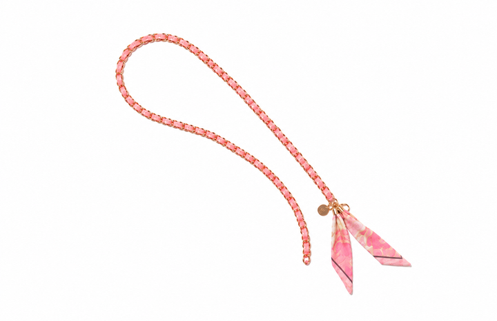 Pink Champagne Crossbody Phone Chain