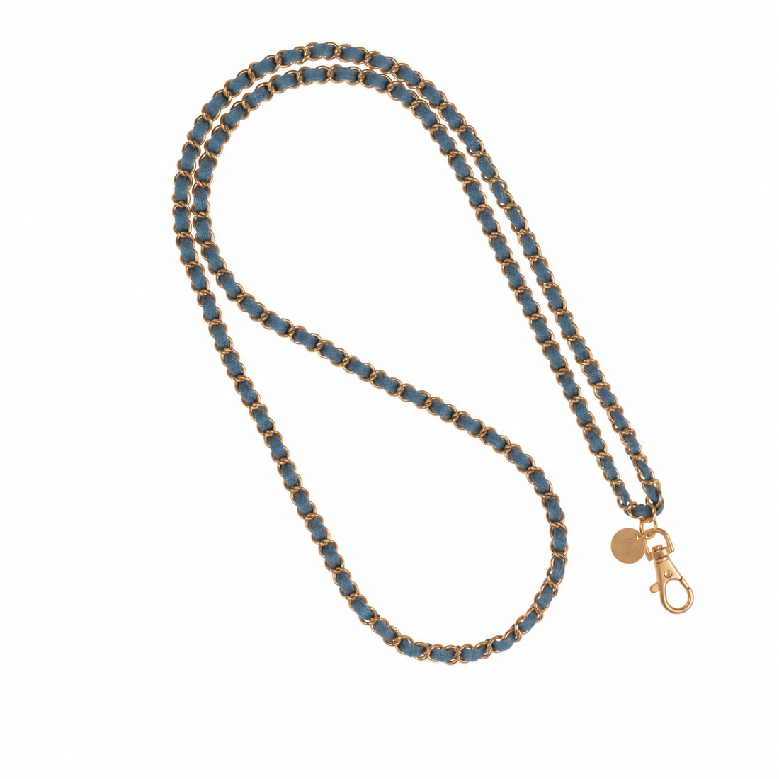 Denim Dream x Rose Gold Crossbody Phone Chain