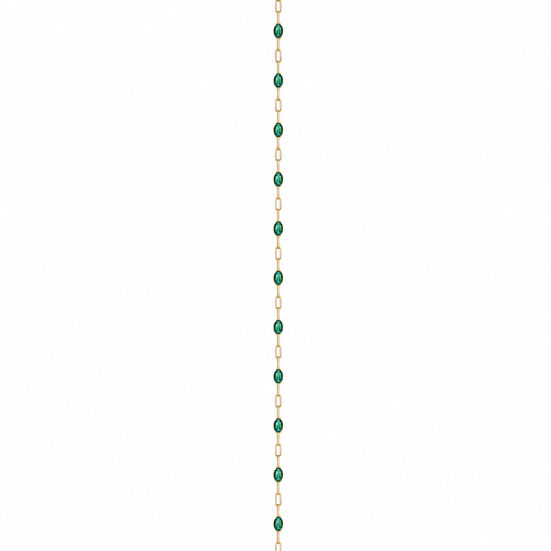 Emerald Enamel Cable Flat