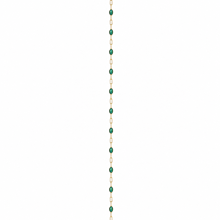 Emerald Enamel Cable Flat