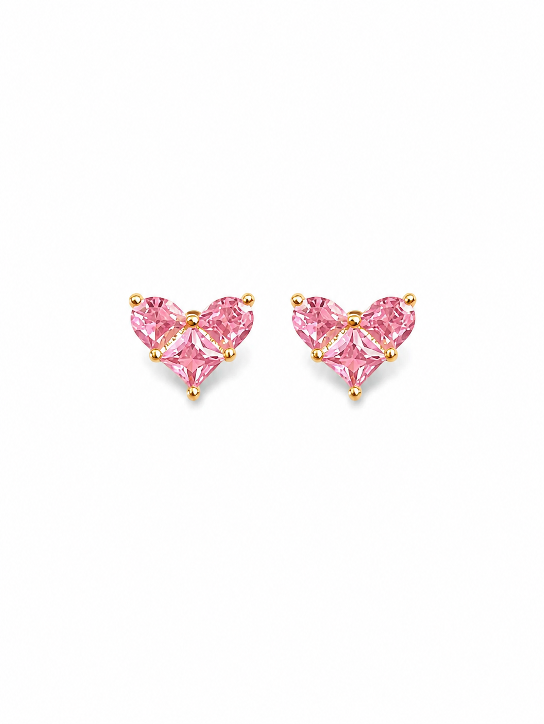 Amara Heart Stud Earrings