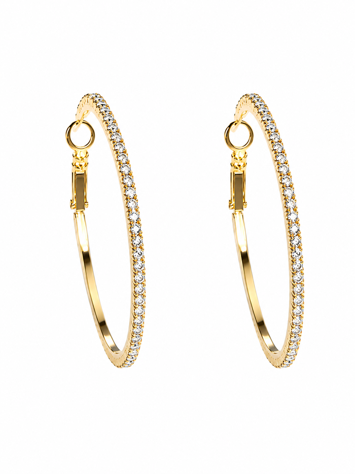 CZ Hoop Earring