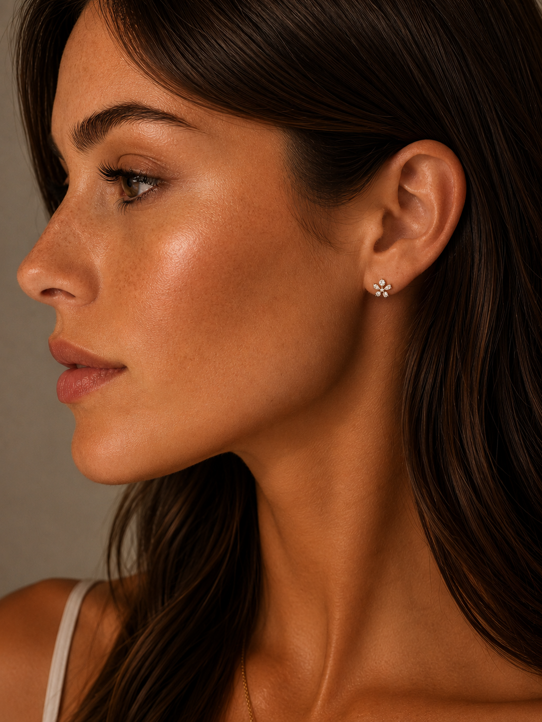 Mollie Flower Stud Earrings