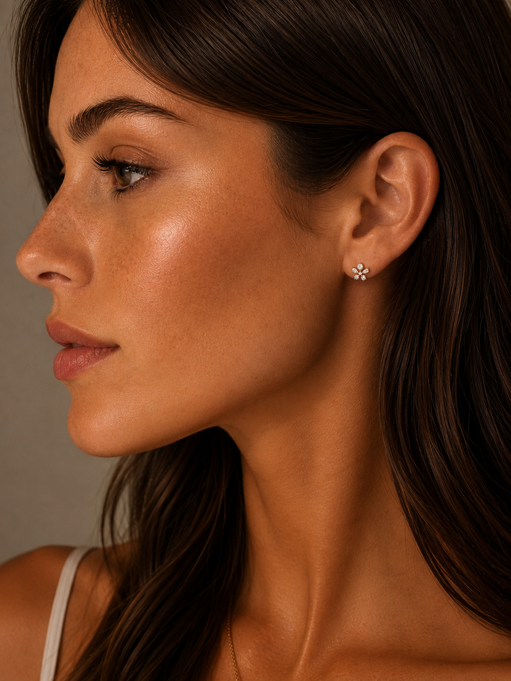 Mollie Flower Stud Earrings