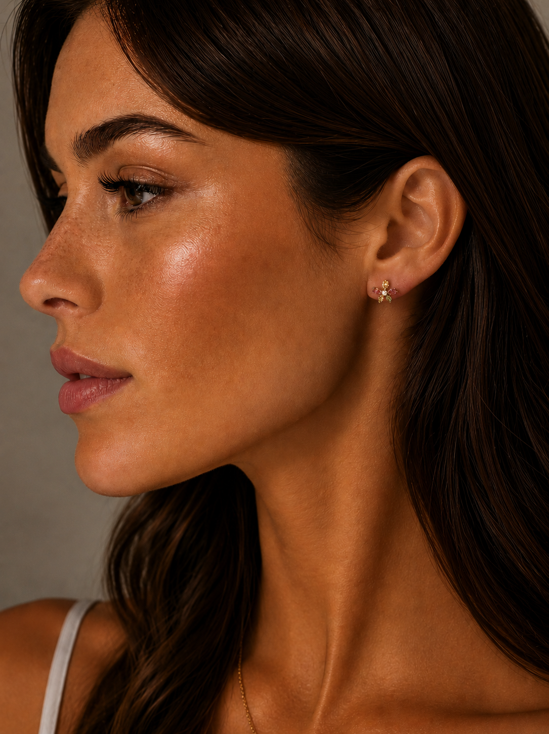 Mollie Flower Stud Earrings