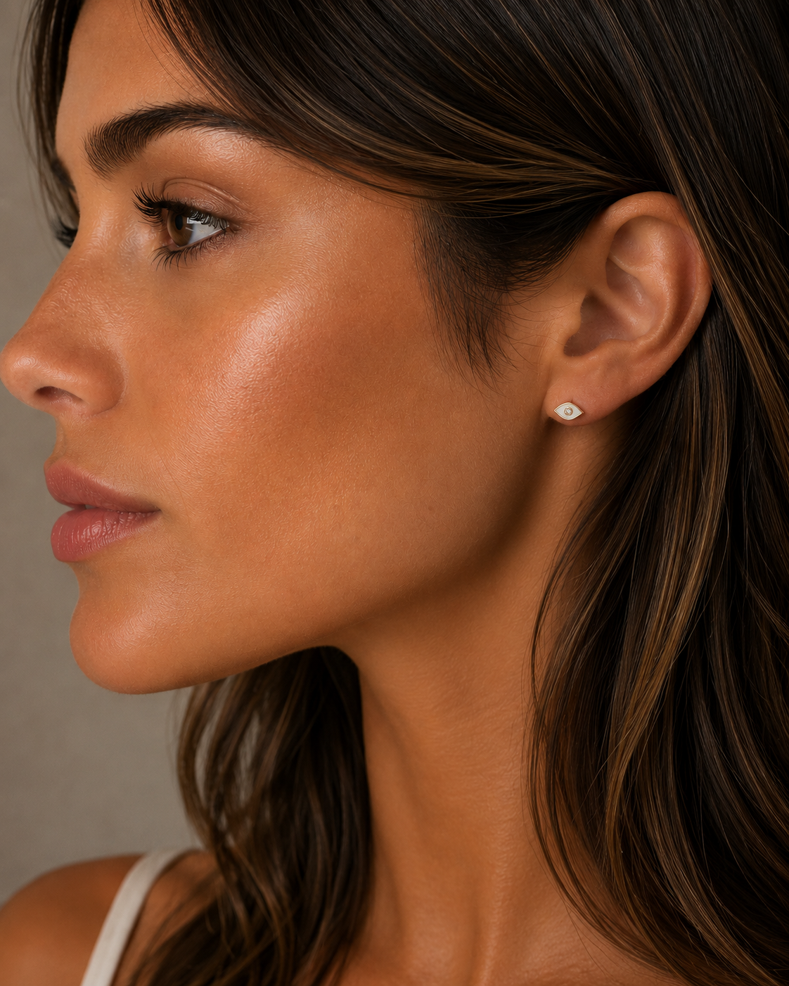 Lil Soteria protecting eye stud earring