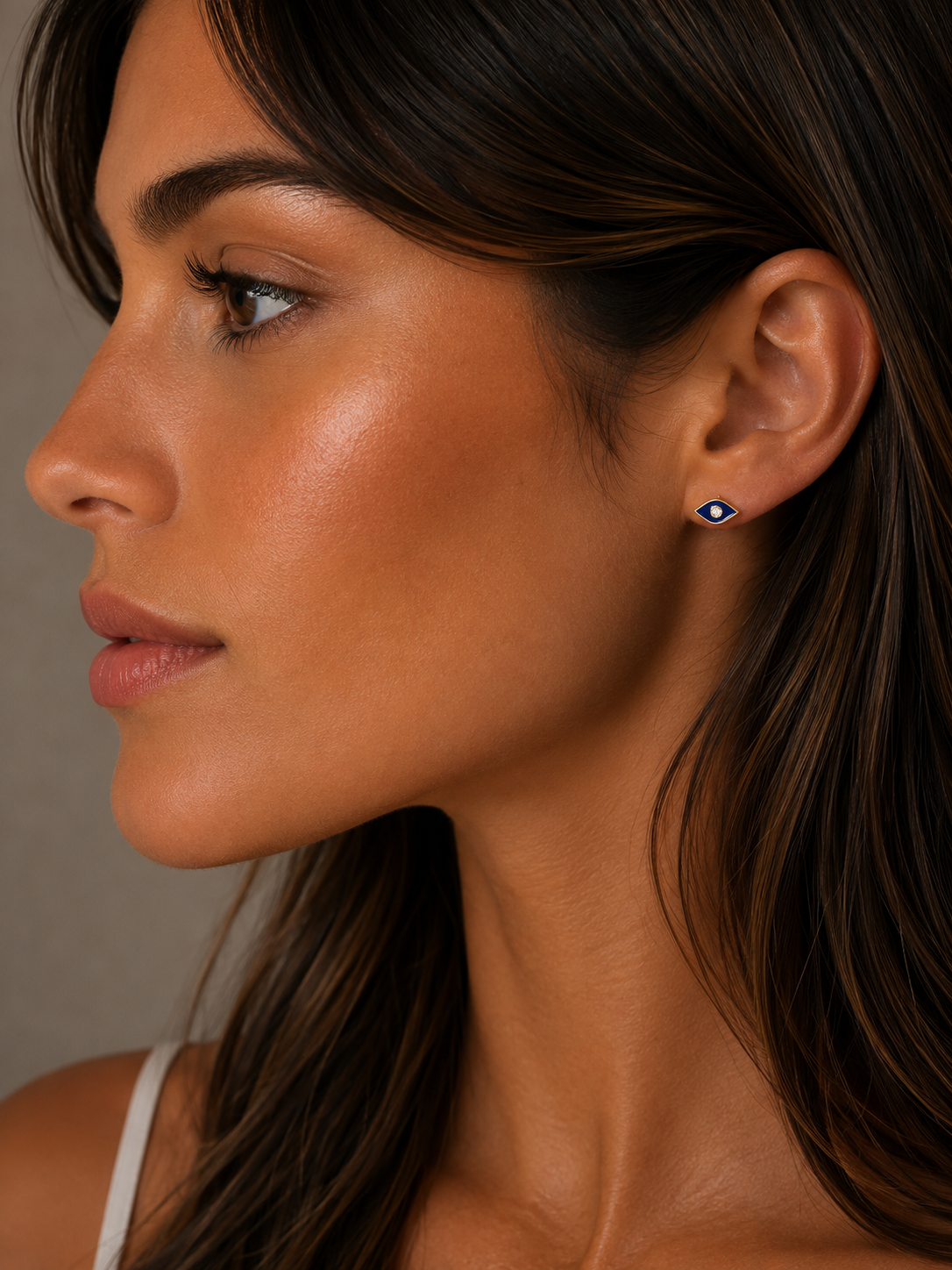 Lil Soteria protecting eye stud earring