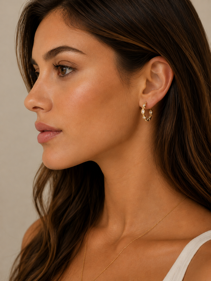Hailey inside out hoop earring