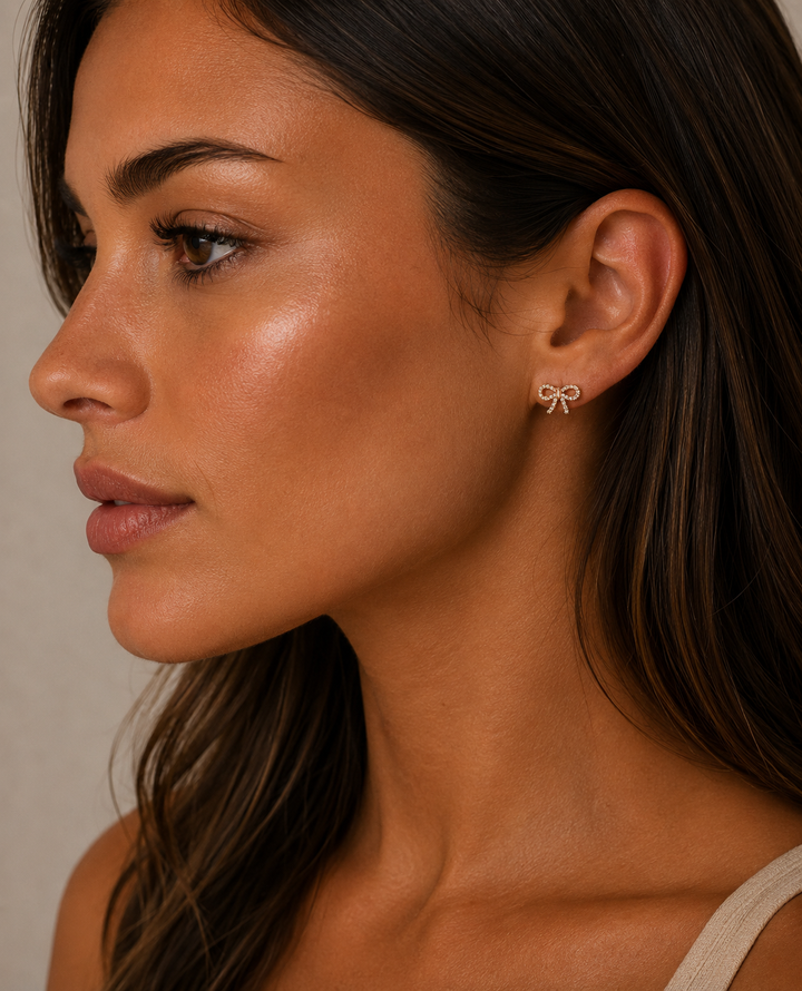 Bella Bow Stud Earrings
