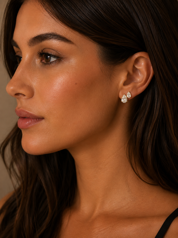 Mila double stud earring