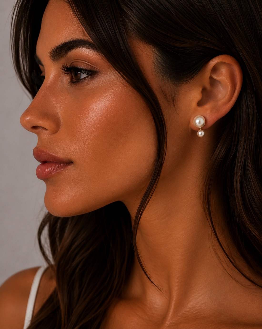 Chloe Front Back Stud Earrings