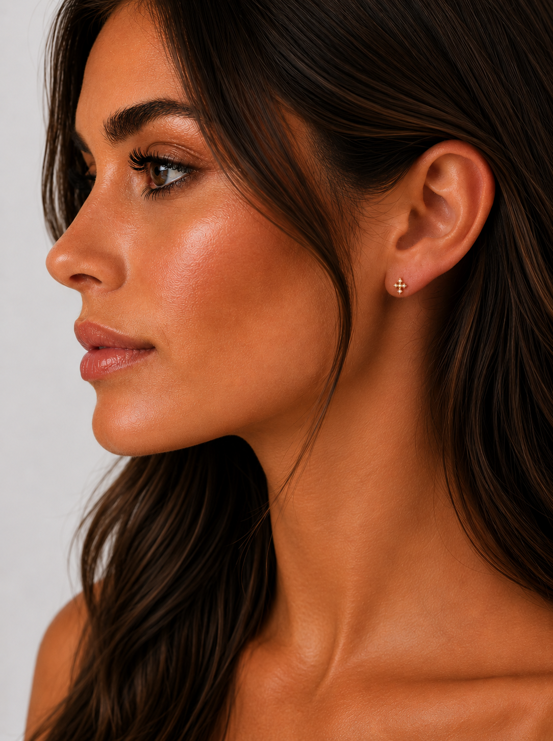 Ada Cross Stud Earrings