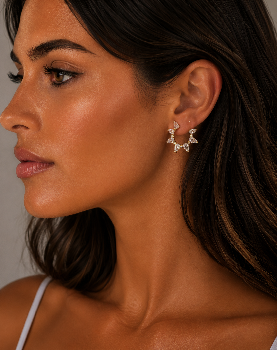 Elsa Front Hoop Earrings