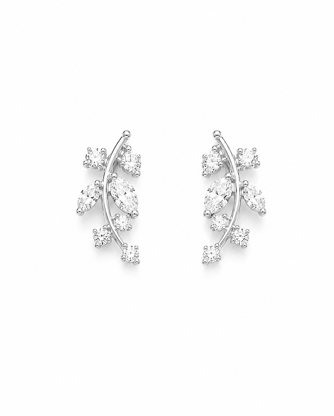 Petite Laurel Leaf Stud Earrings