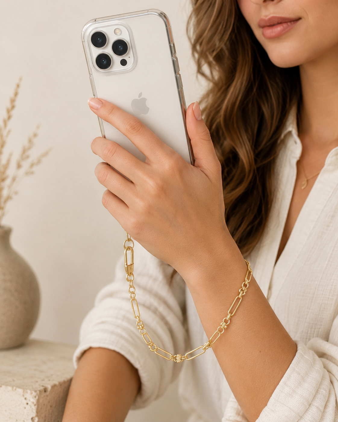 Alt Paperclip Phone wristlet