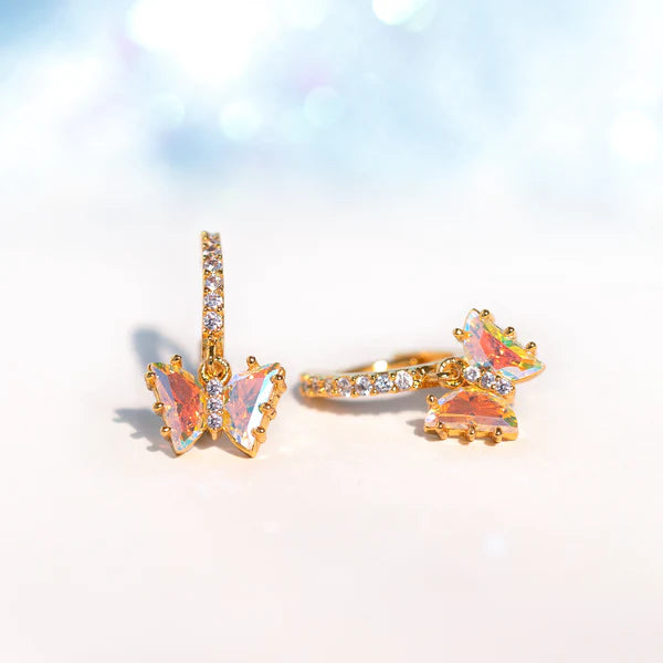 Iridescent Flutter Love Hoops