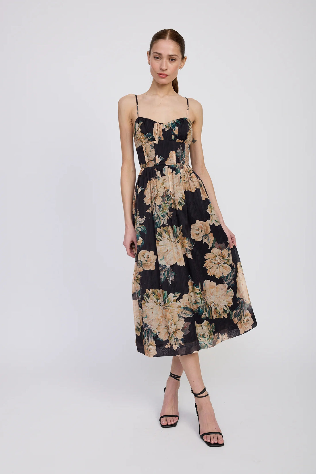 the peregrine midi dress DanielleDrumm_ on LTK By Anthropologie The Peregrine Square-Neck