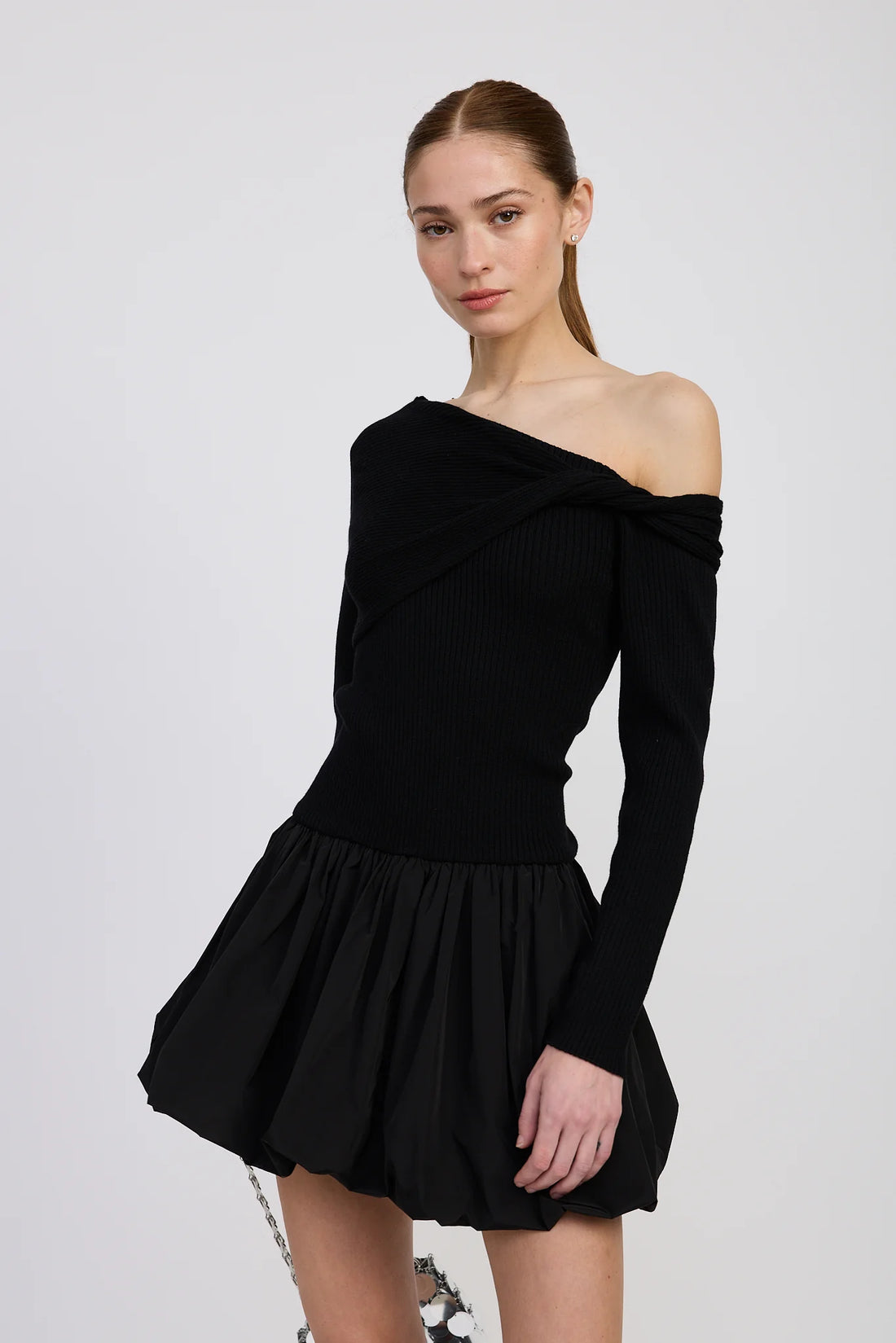 Romilla Mixed Media Mini Dress