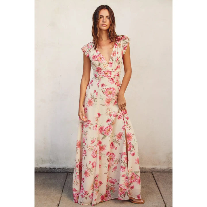 Plunging Maxi Dress