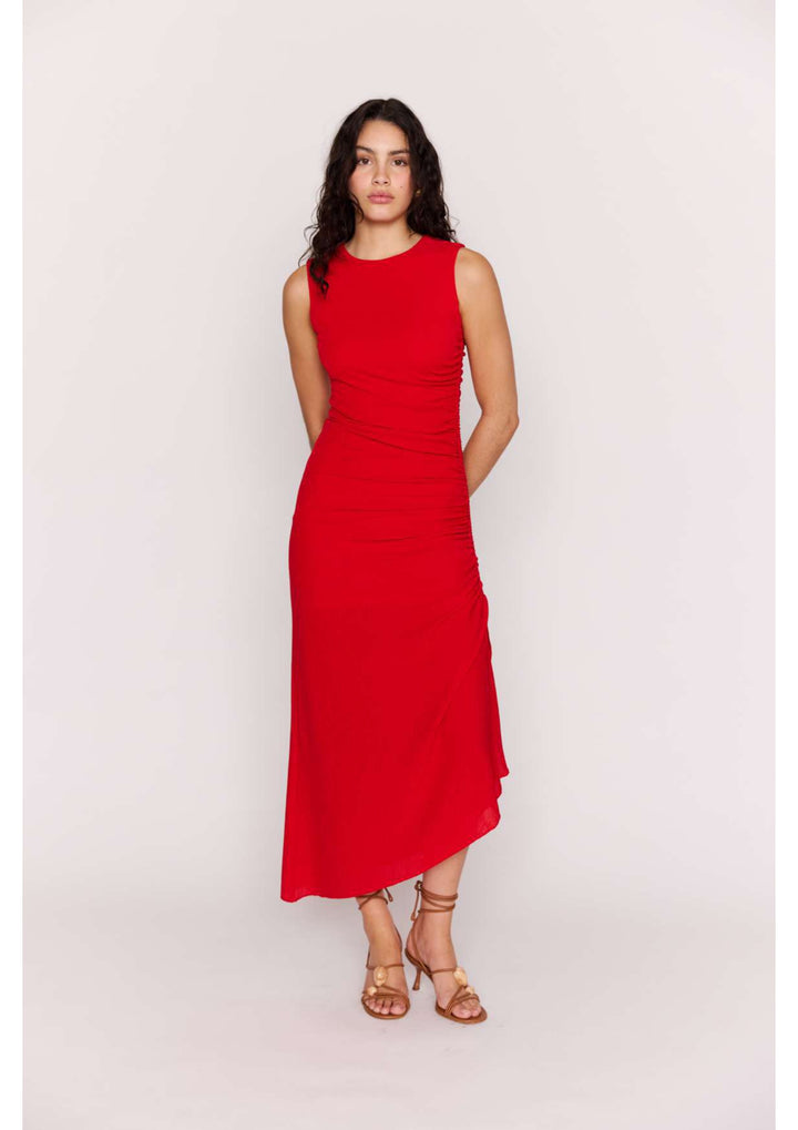 Rosa Drawstring Midi Dress