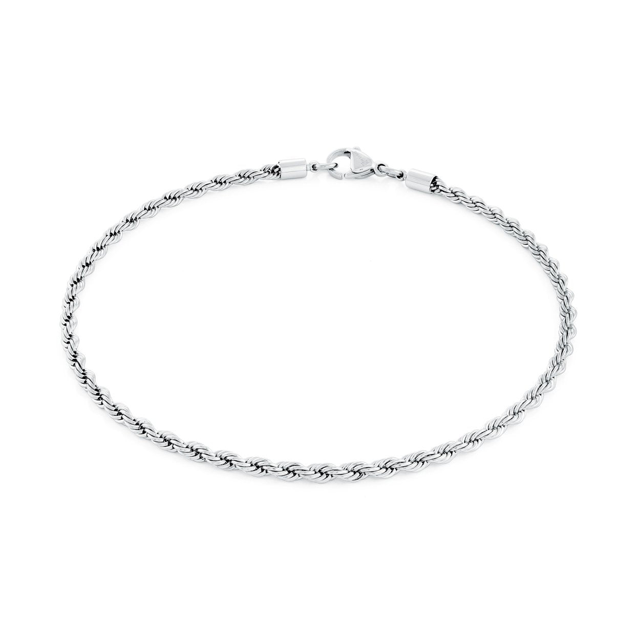 S.Steel 3mm Micro Rope Bracelet