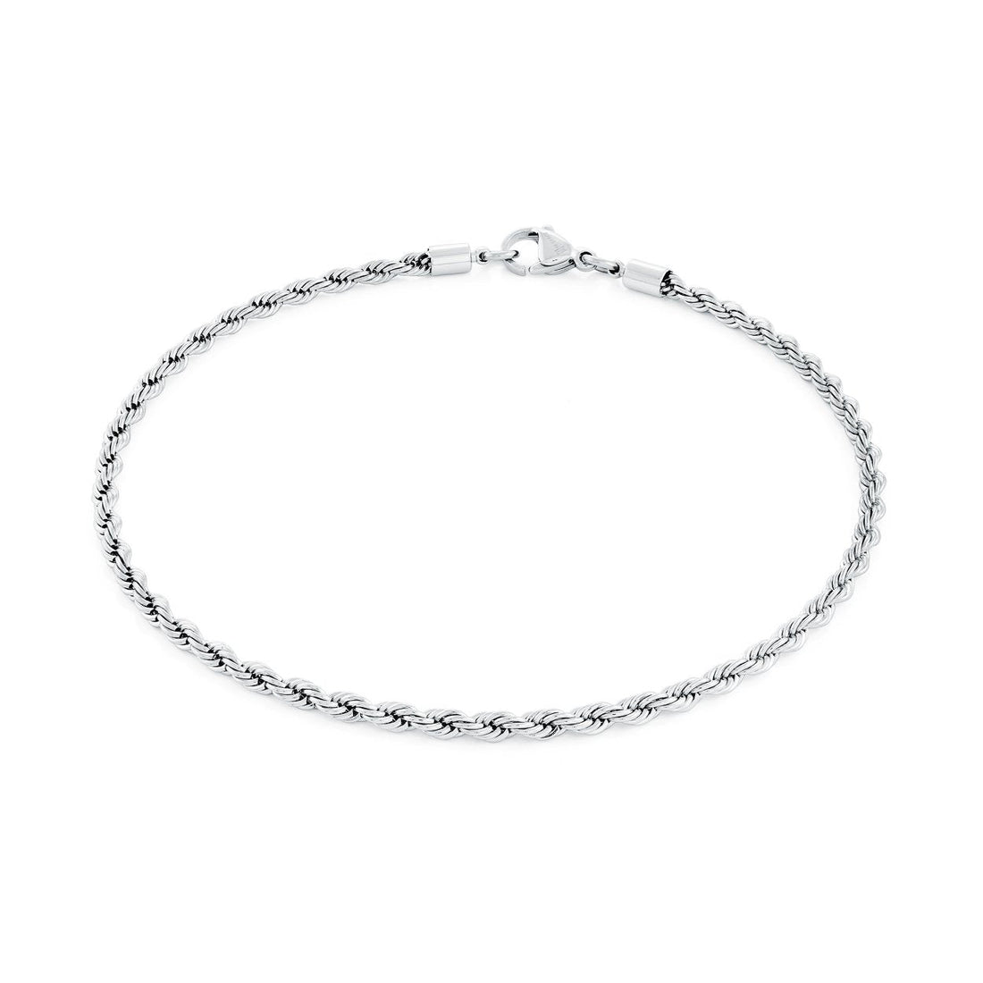 S.Steel 3mm Micro Rope Bracelet