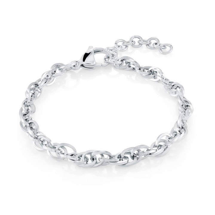 S.Steel 4.5mm Serpentine Twist Adjustable Bracelet