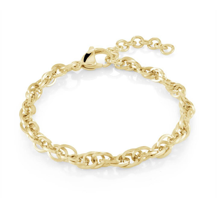 S.Steel 4.5mm Serpentine Twist Adjustable Bracelet