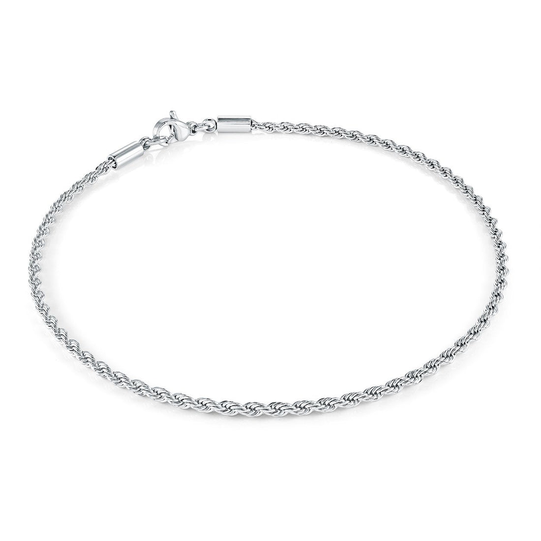 S.Steel 2mm Micro Rope Bracelet