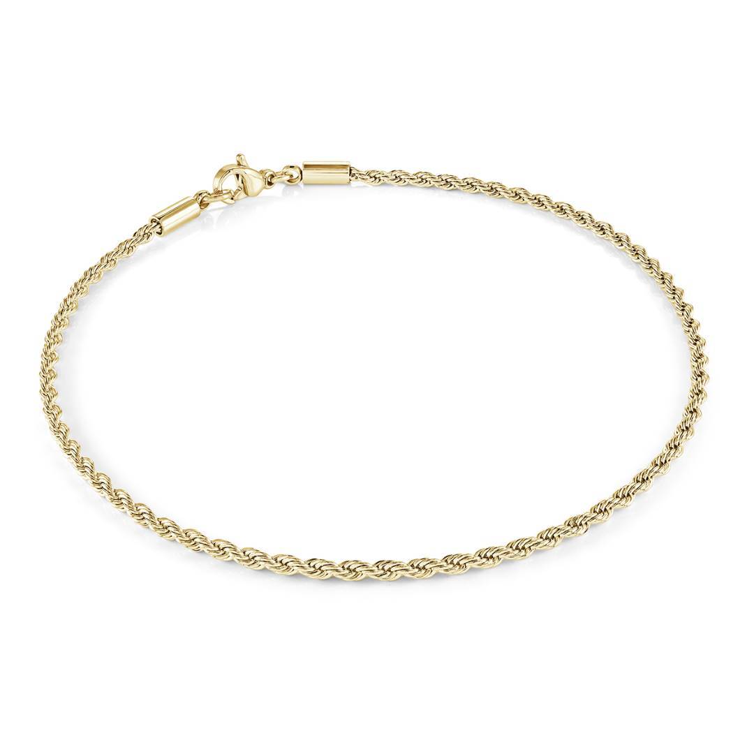 S.Steel 2mm Micro Rope Bracelet
