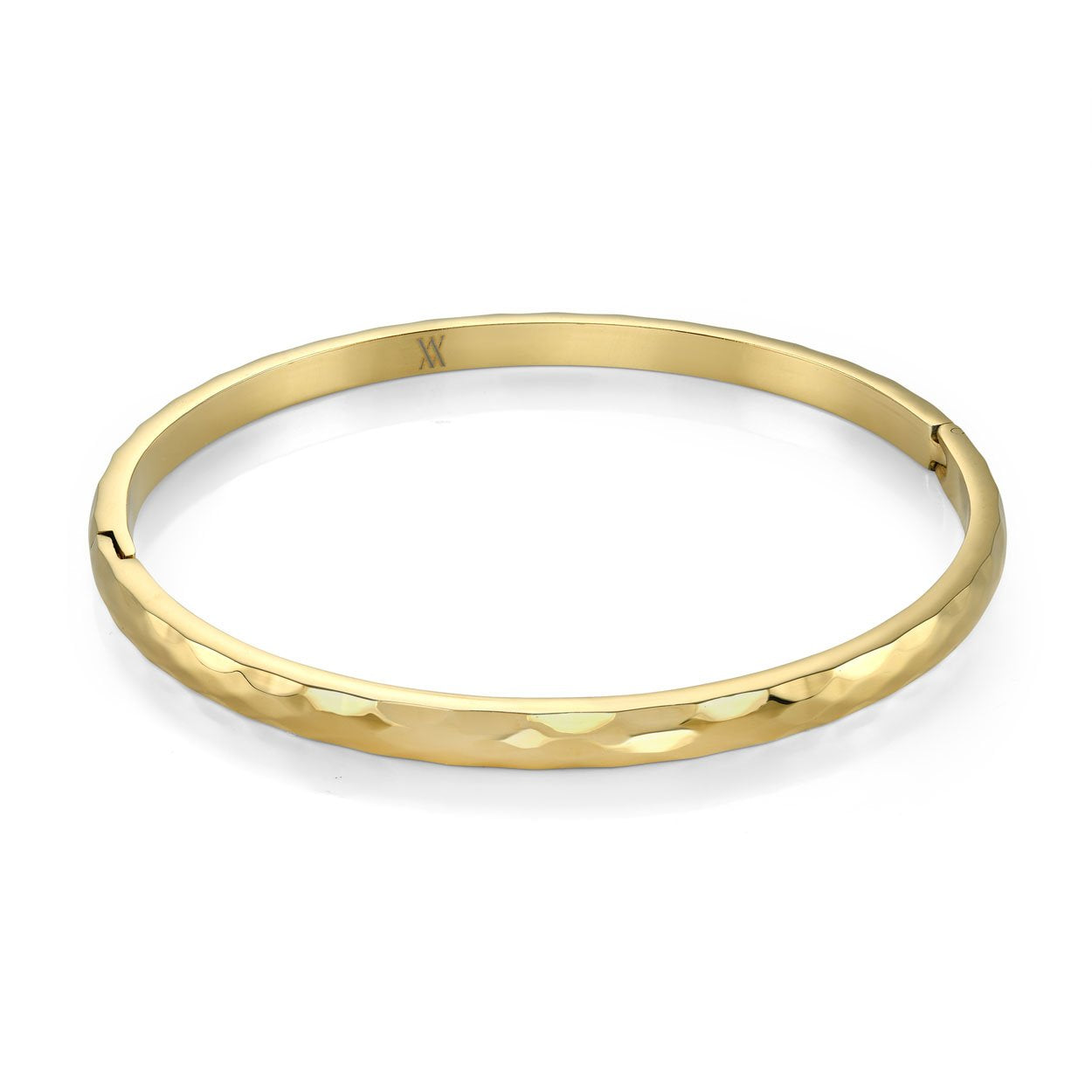 S.Steel Diamond Pattern Bangle