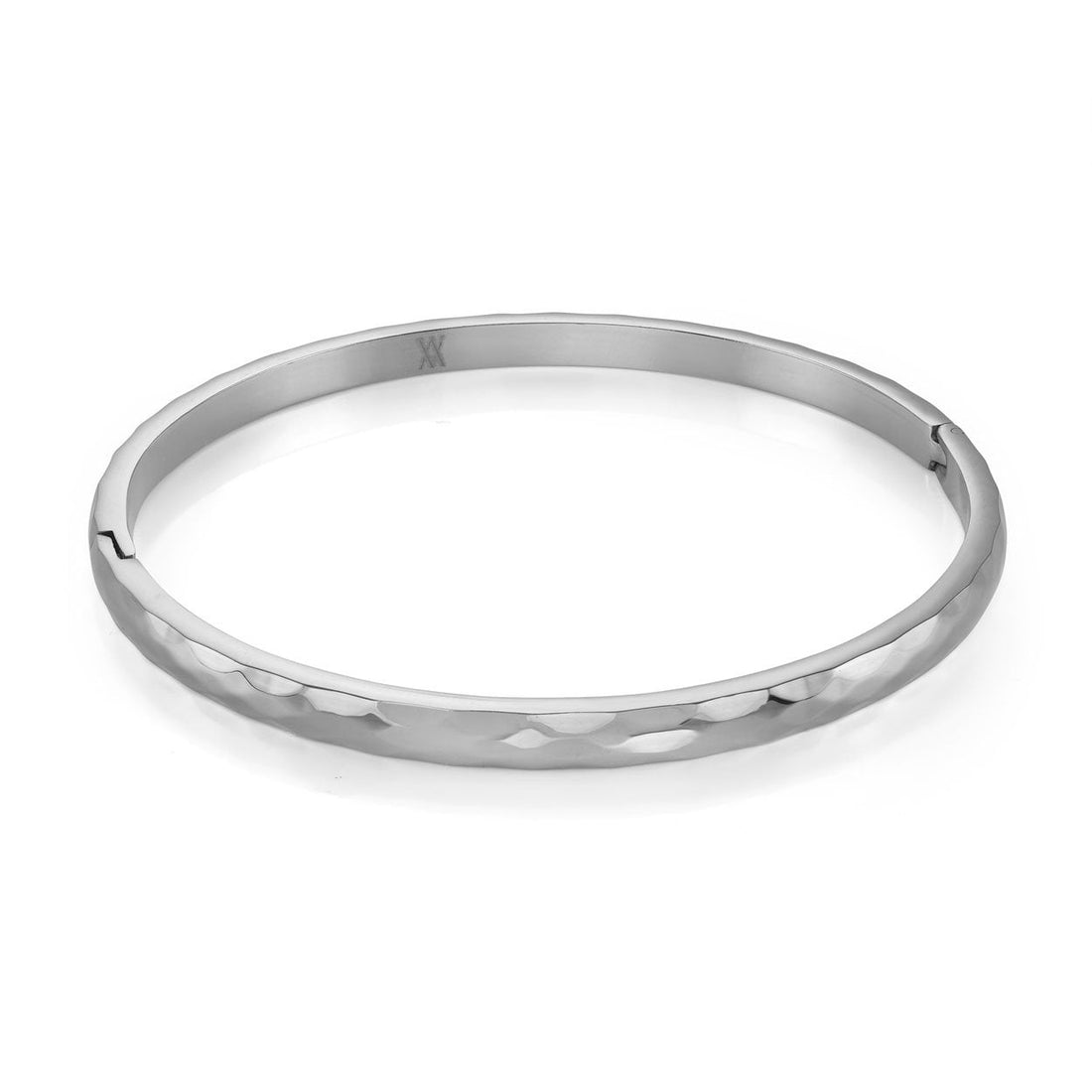 S.Steel Diamond Pattern Bangle