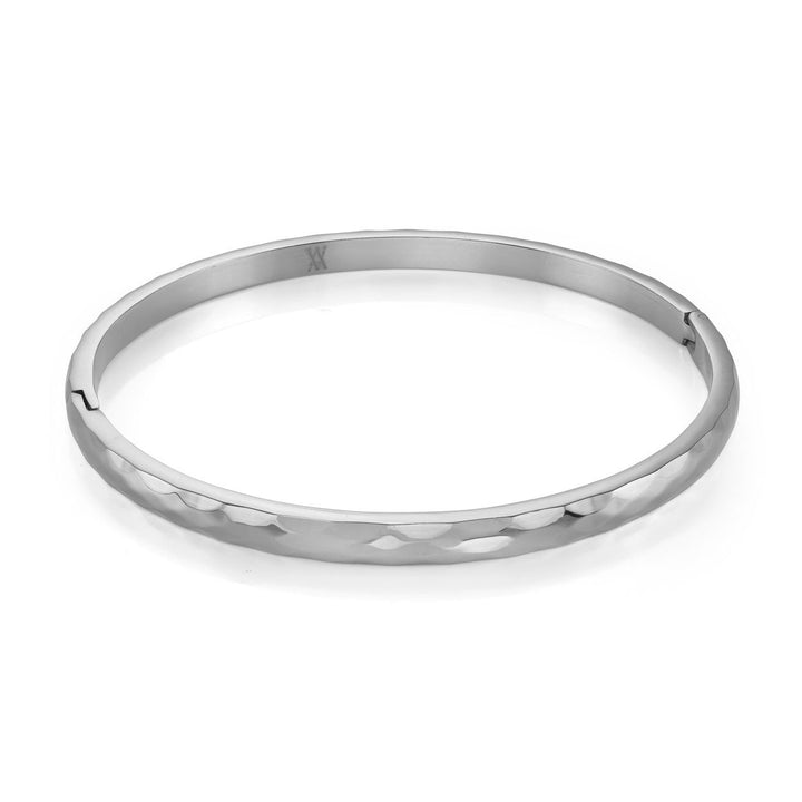 S.Steel Diamond Pattern Bangle