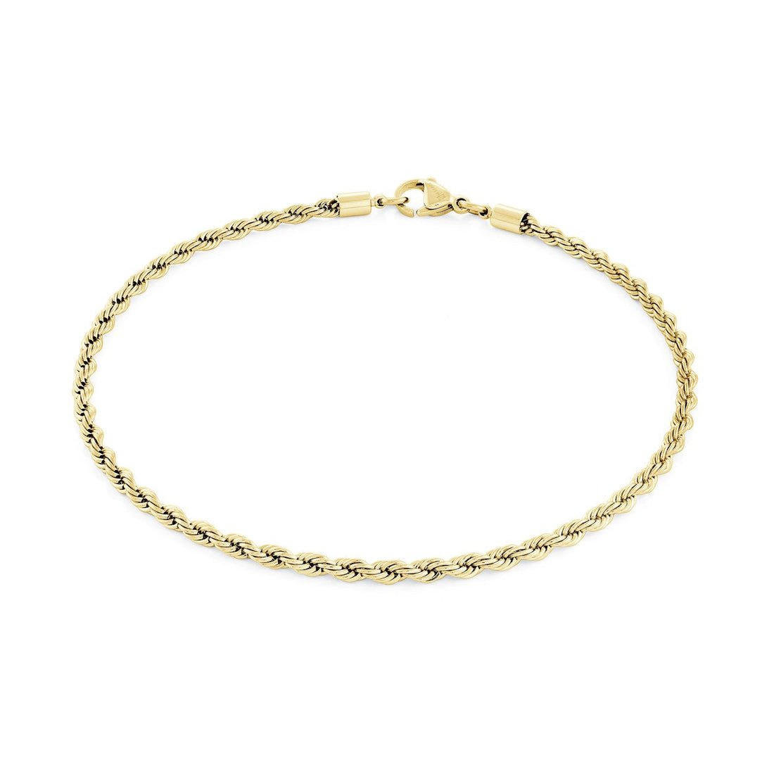 S.Steel 3mm Micro Rope Bracelet