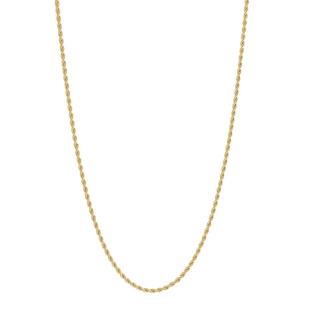 S.Steel Polished 2mm Rope Necklace