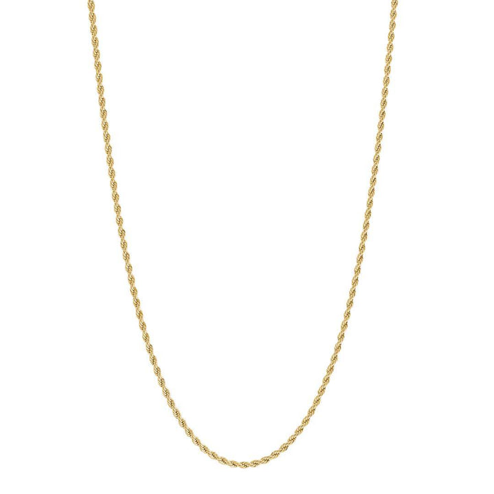S.Steel Polished 2mm Rope Necklace