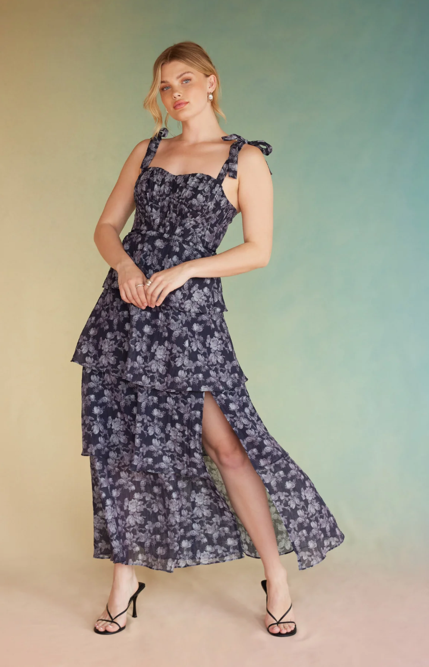 Mellorie Floral Tiered Maxi Dress