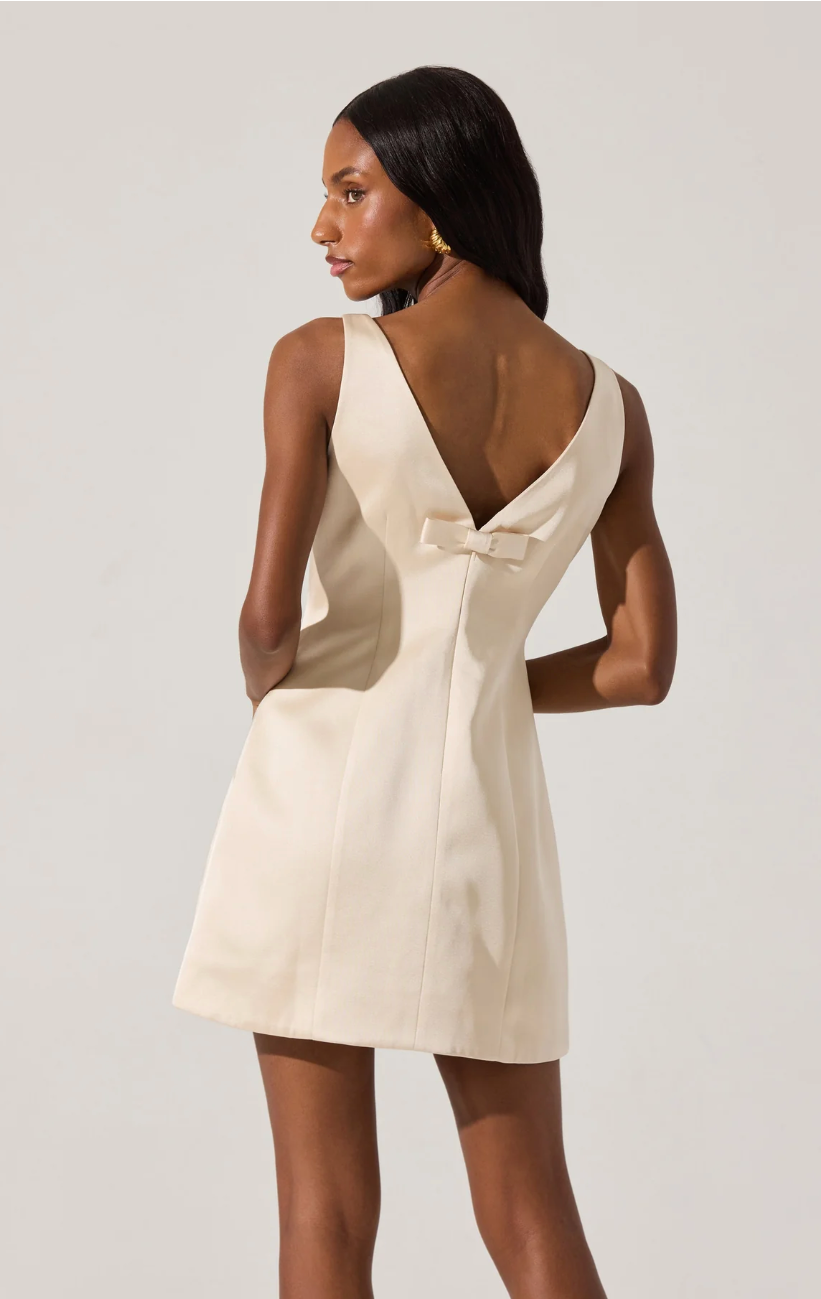 Alisanne Satin Mini Dress