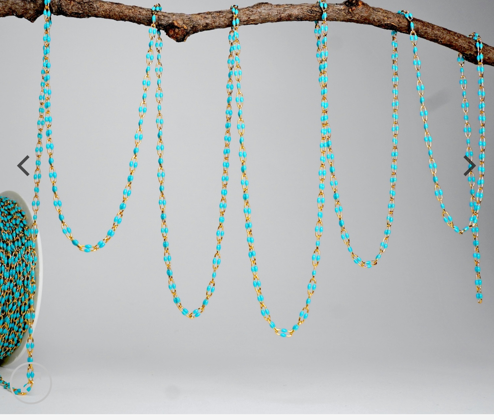 Turquoise Double Enamel Paperclip