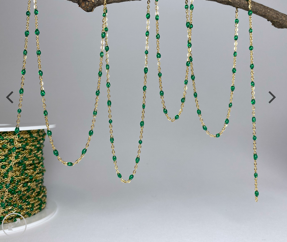 Emerald Enamel Cable Flat
