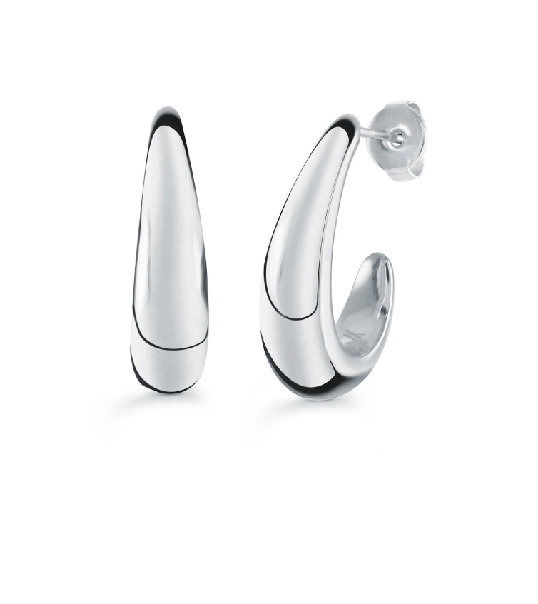 S.Steel Drop Stud Earrings
