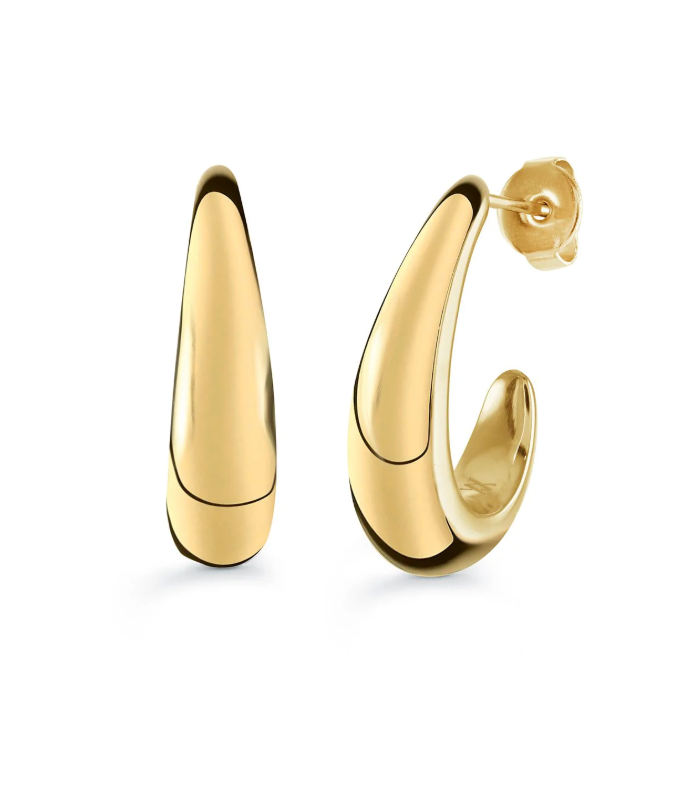 S.Steel Skinny Drop Stud Earrings